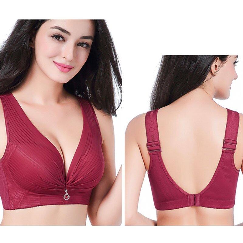 2021 NEW ARRIVAL PLUS SIZE SEAMLESS WIRELESS FULL COVERAGE PUSH UP COMFORT STRAP THIN BRA
