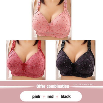 2022 Large size thin underwear anti-sagging bra