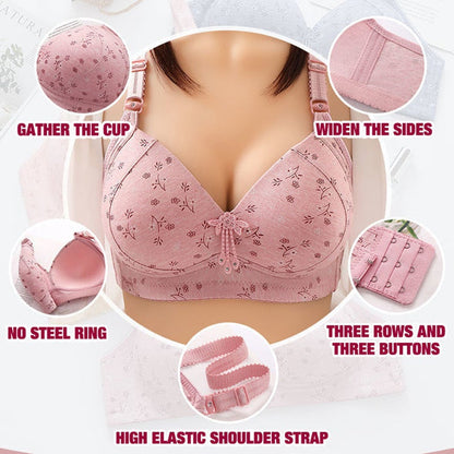 2022 Large size thin underwear anti-sagging bra