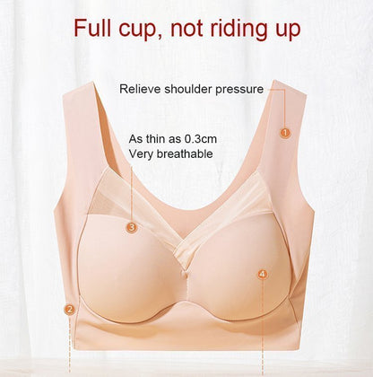 Plus Size Seamless Push Up Wireless Bras