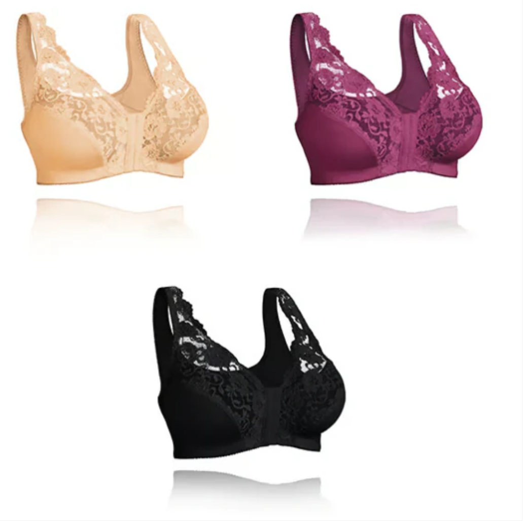 💖Front Hooks, Stretch-Lace, Super-Lift And Posture Correction – ALL IN ONE BRA!