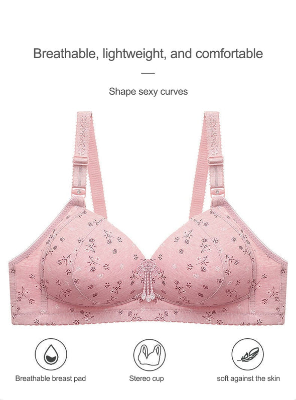 2022 Large size thin underwear anti-sagging bra