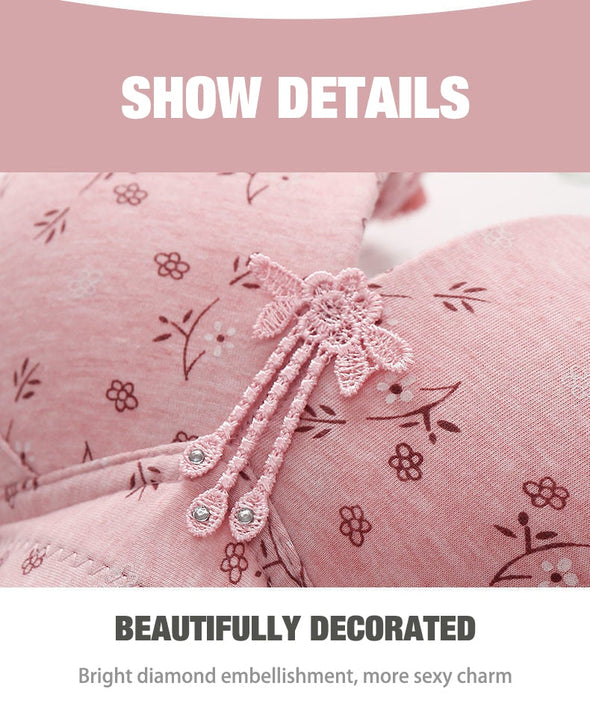 2022 Large size thin underwear anti-sagging bra