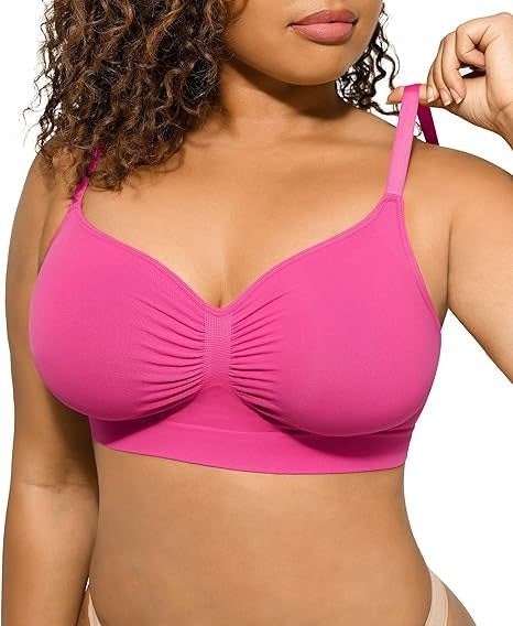 Womens Wireless Sculpt Bra Comfort Bralettes No Underwire Unlined Cami Bra