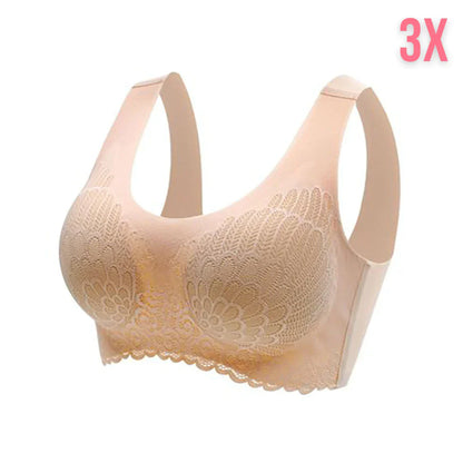 Latex 4.0 Graceful Anti saggy Breathable Lace Bra