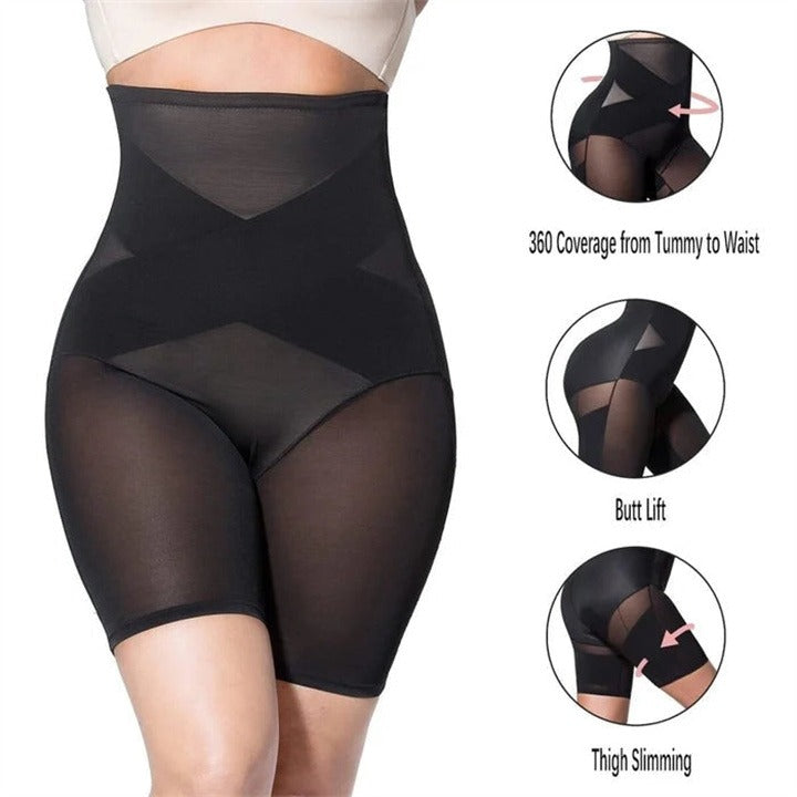 2023 New Cross Compression Abs  Booty High Waisted Shaper
