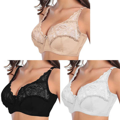 2022 Womens plus size sexy hollow lace bra