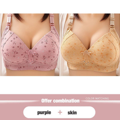 2022 Large size thin underwear anti-sagging bra