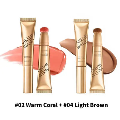 🎁LAST DAY  BUY 1 GET 1 FREE 💖Blush Wand & Contour Wand Duo1