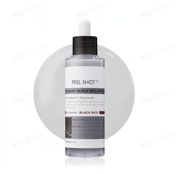 💥Peel Shot Glow Rice Ampoule Duo - Serums for Brightening, Exfoliating, and Moisturizing🌾