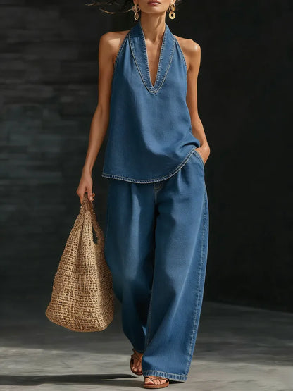 Ⅰ🔥New Arrival 49% OFF🔥Cozy Minimalist Two-piece Denim Set