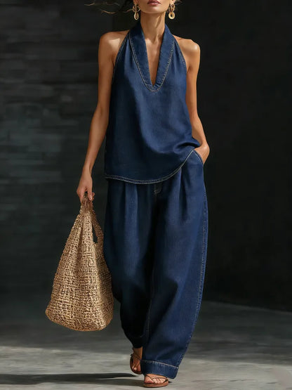 Ⅰ🔥New Arrival 49% OFF🔥Cozy Minimalist Two-piece Denim Set